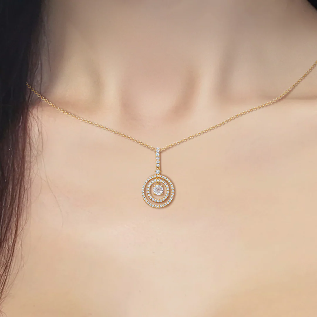 Birthstones April Diamond Pendant - Image 2