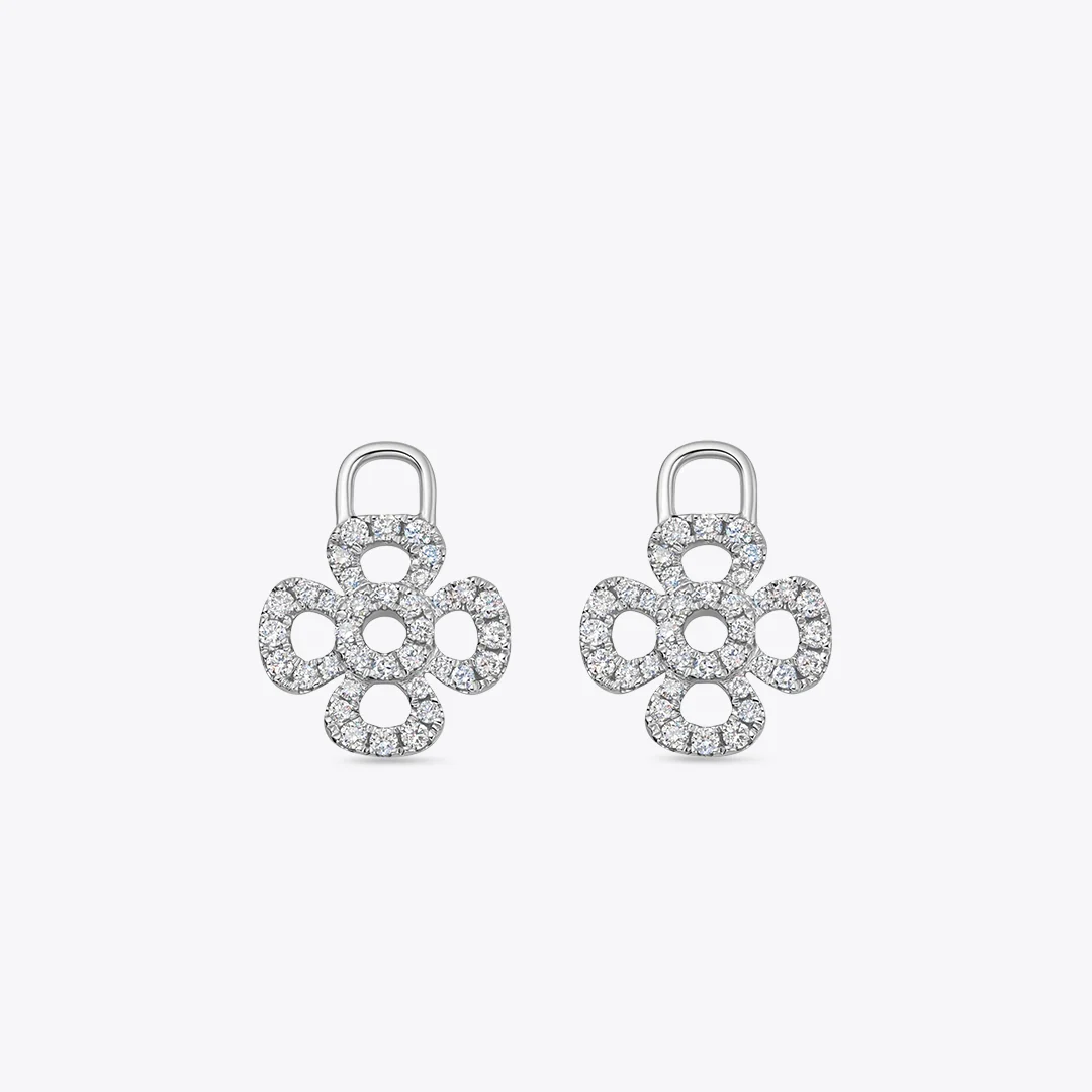 Four Petal Diamond Detachable Drops