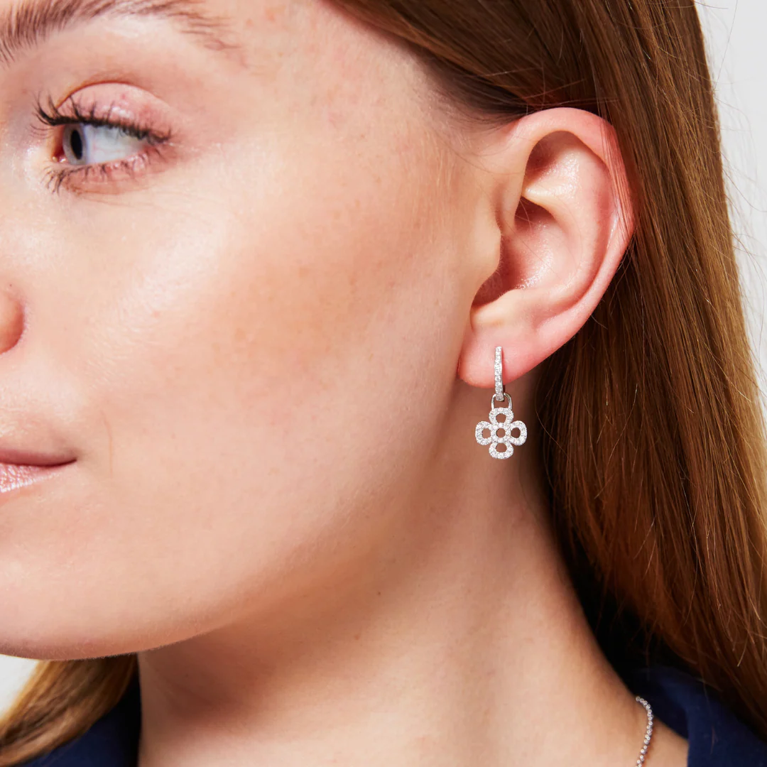 Four Petal Diamond Detachable Drops - Image 2