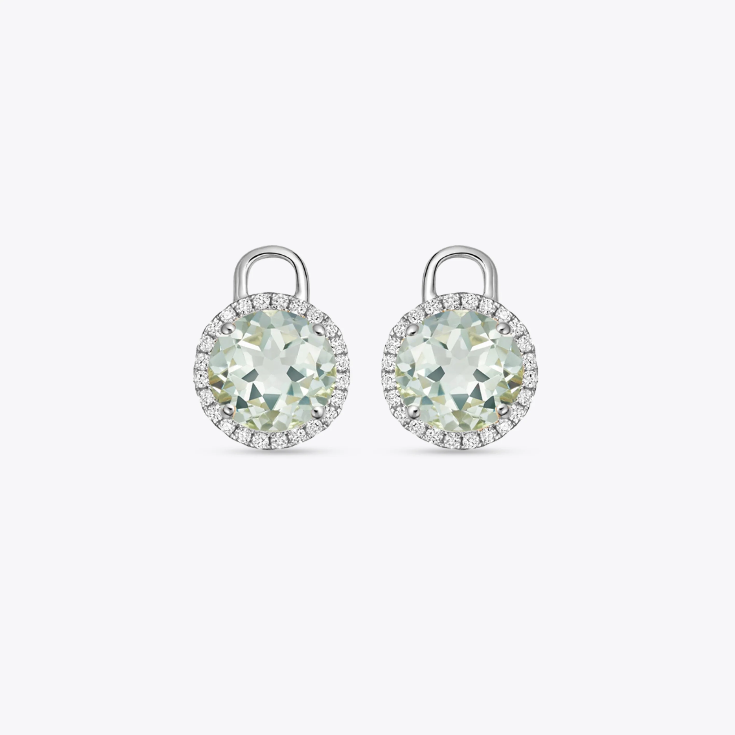 Grace Mini Green Amethyst and Diamond Detachable Drops