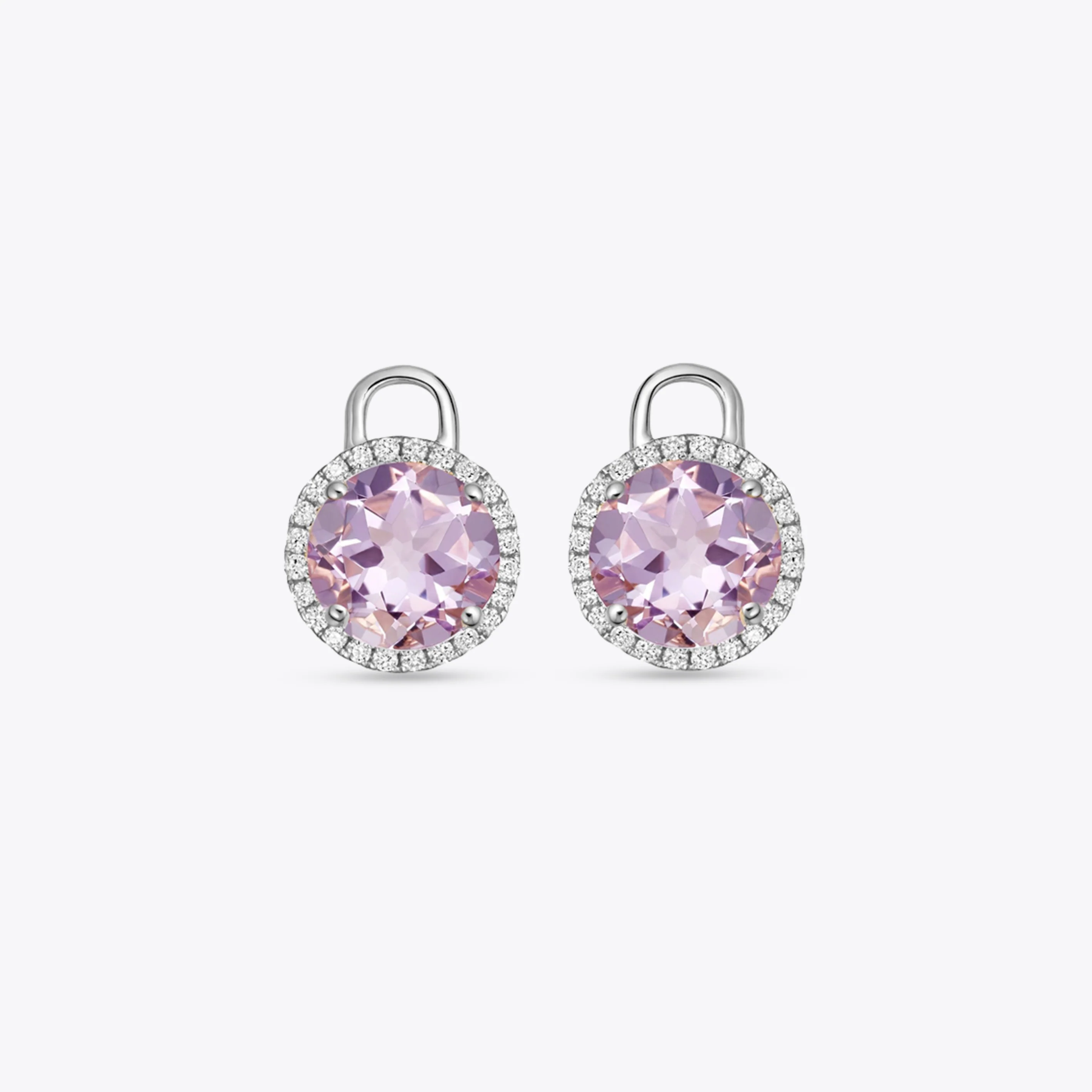 Grace Mini Lavender Amethyst and Diamond Detachable Drops