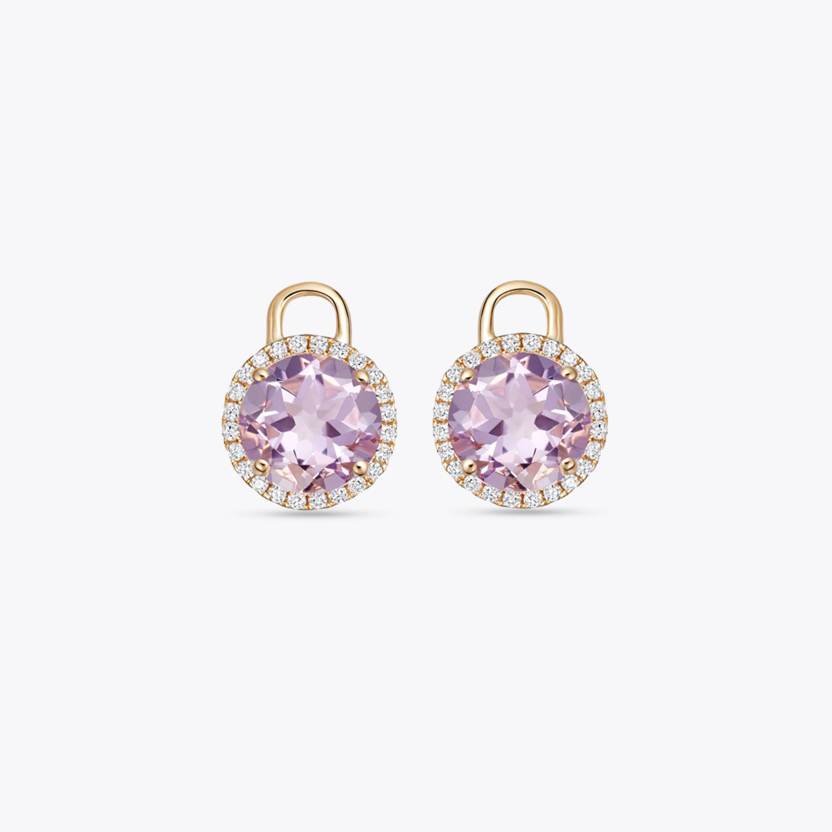 Grace Mini Lavender Amethyst and Diamond Detachable Drops