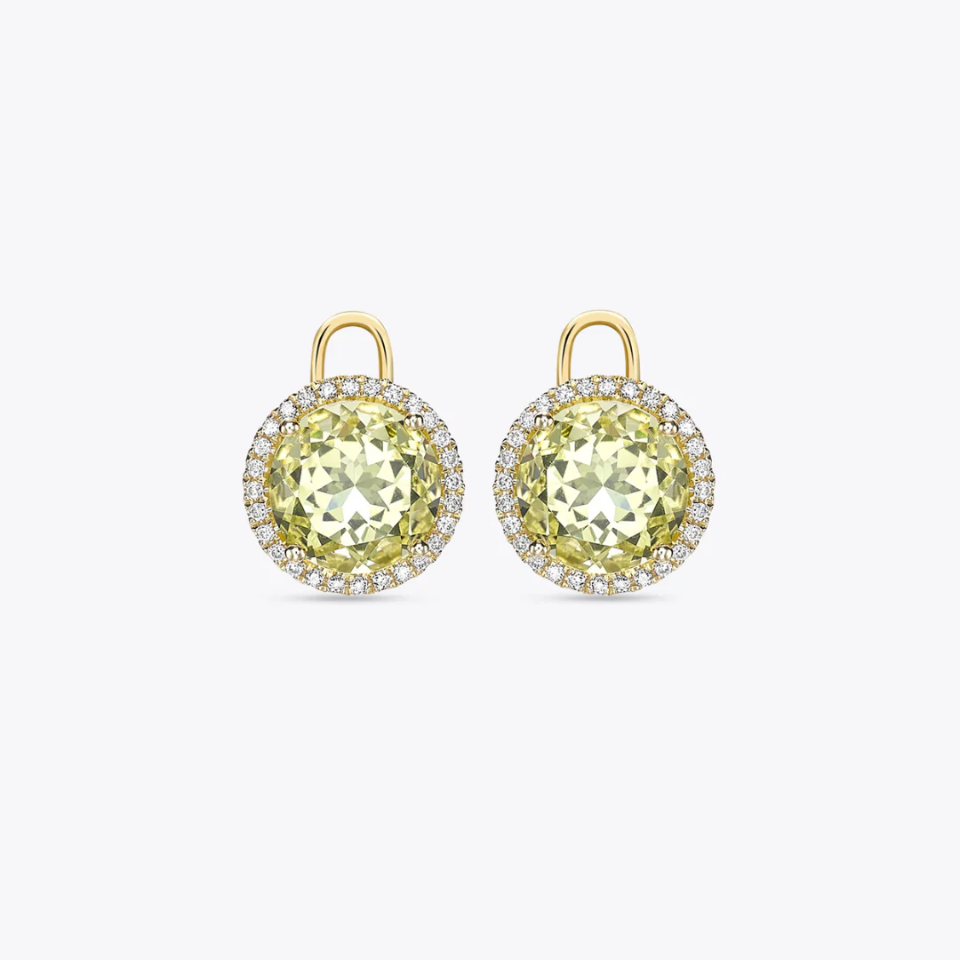 Grace Lemon Quartz and Diamond Detachable Drops