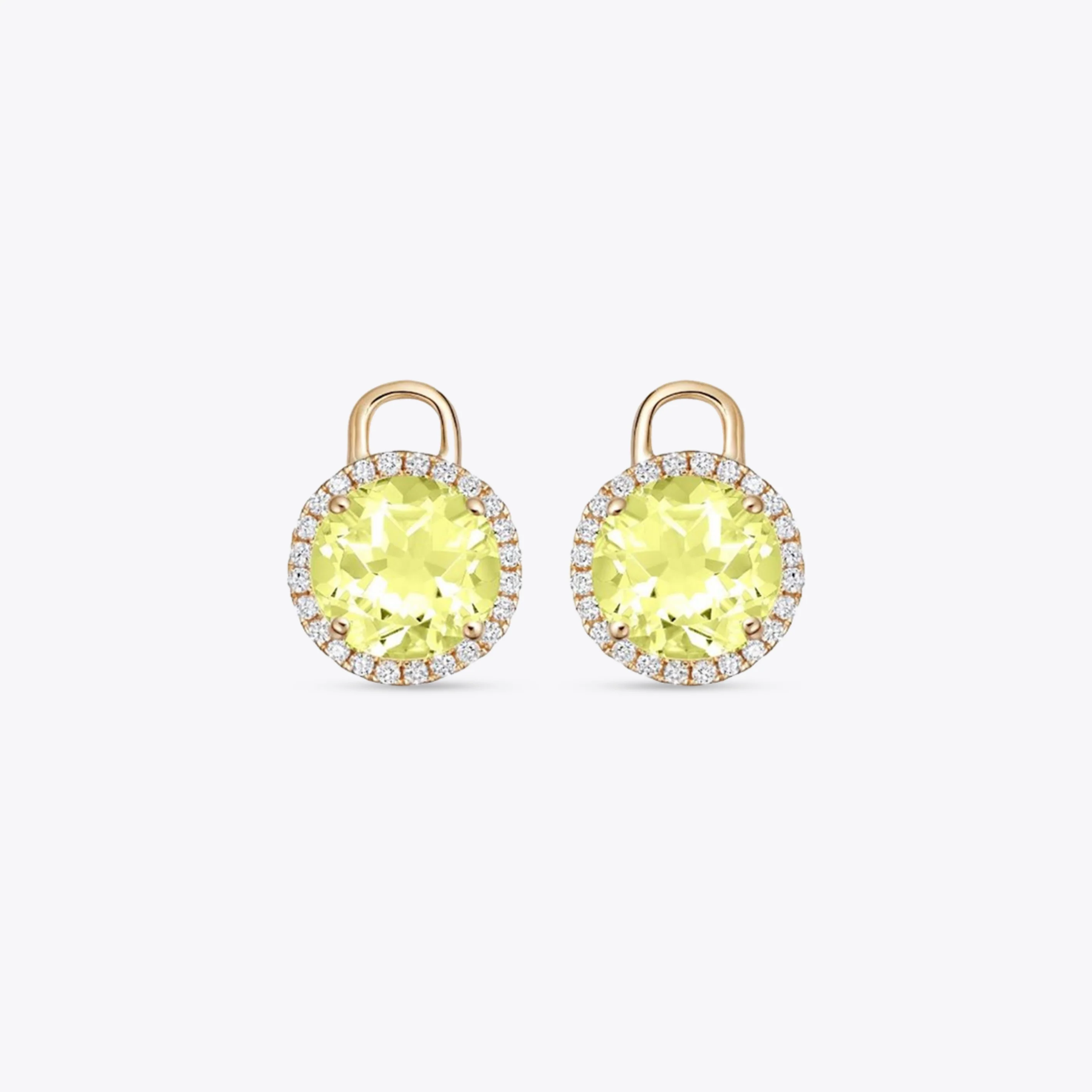 Grace Mini Lemon Quartz and Diamond Detachable Drops