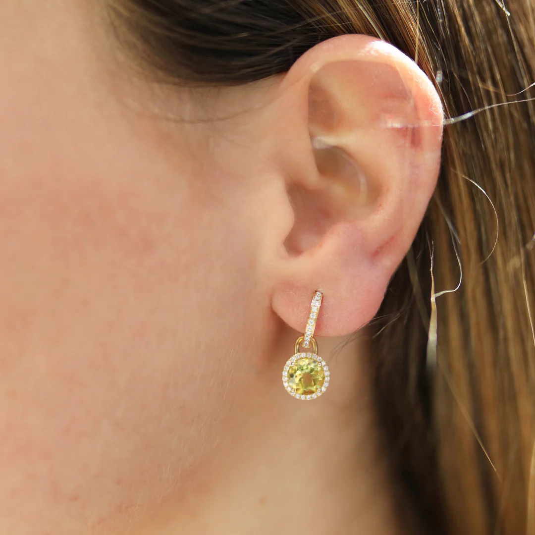 Grace Mini Lemon Quartz and Diamond Detachable Drops - Image 2