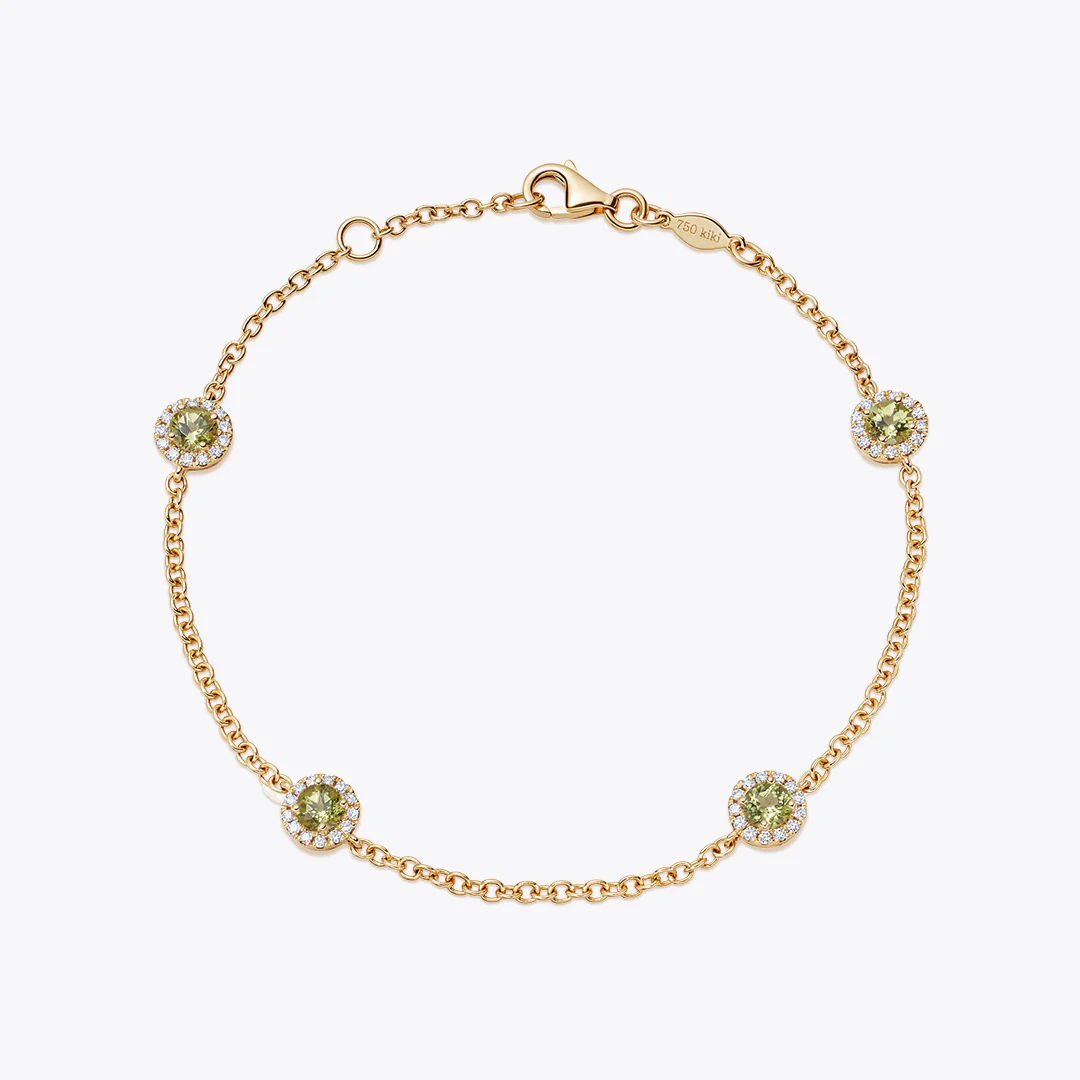 Grace Peridot and Diamond Bracelet