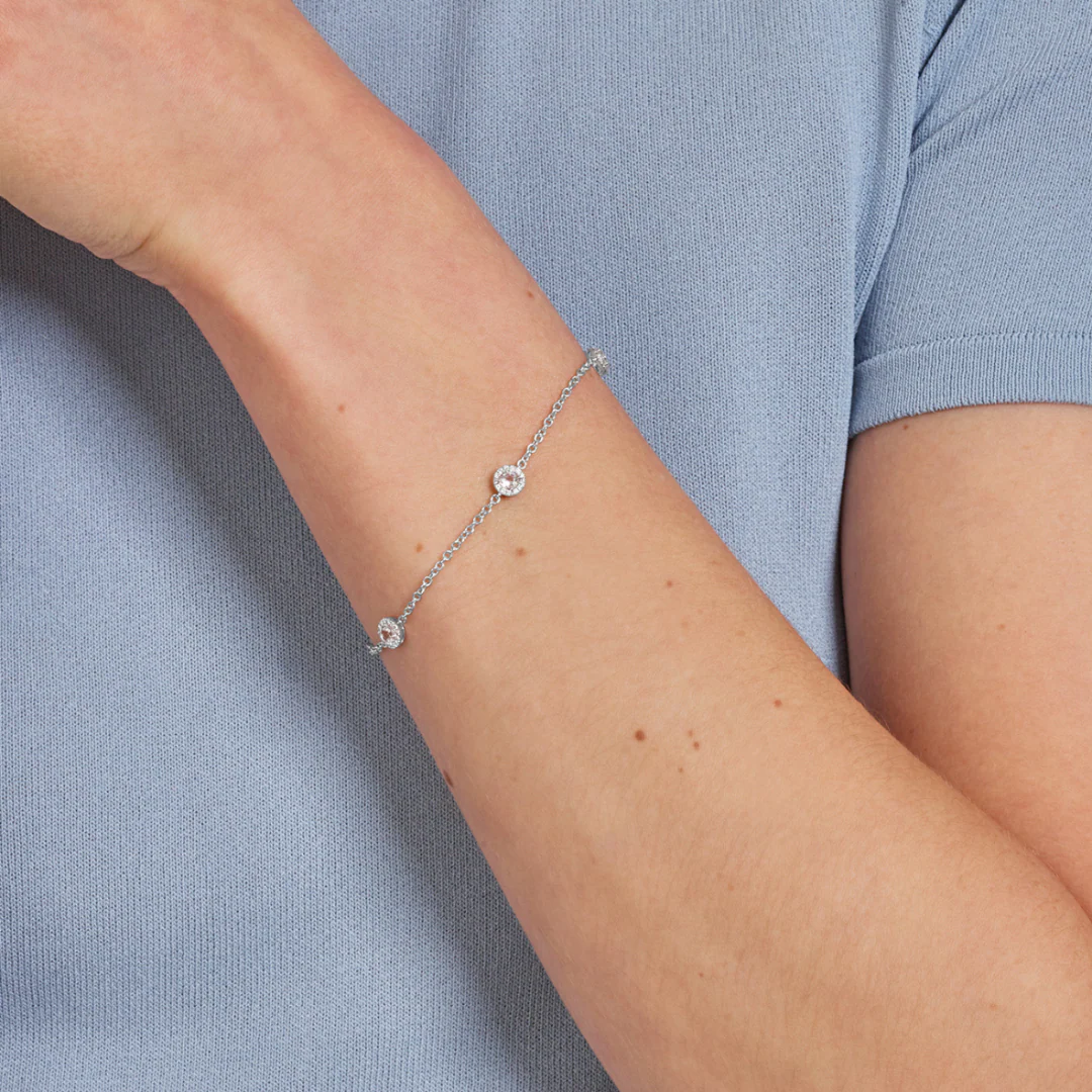 Grace White Topaz and Diamond Bracelet - Image 2