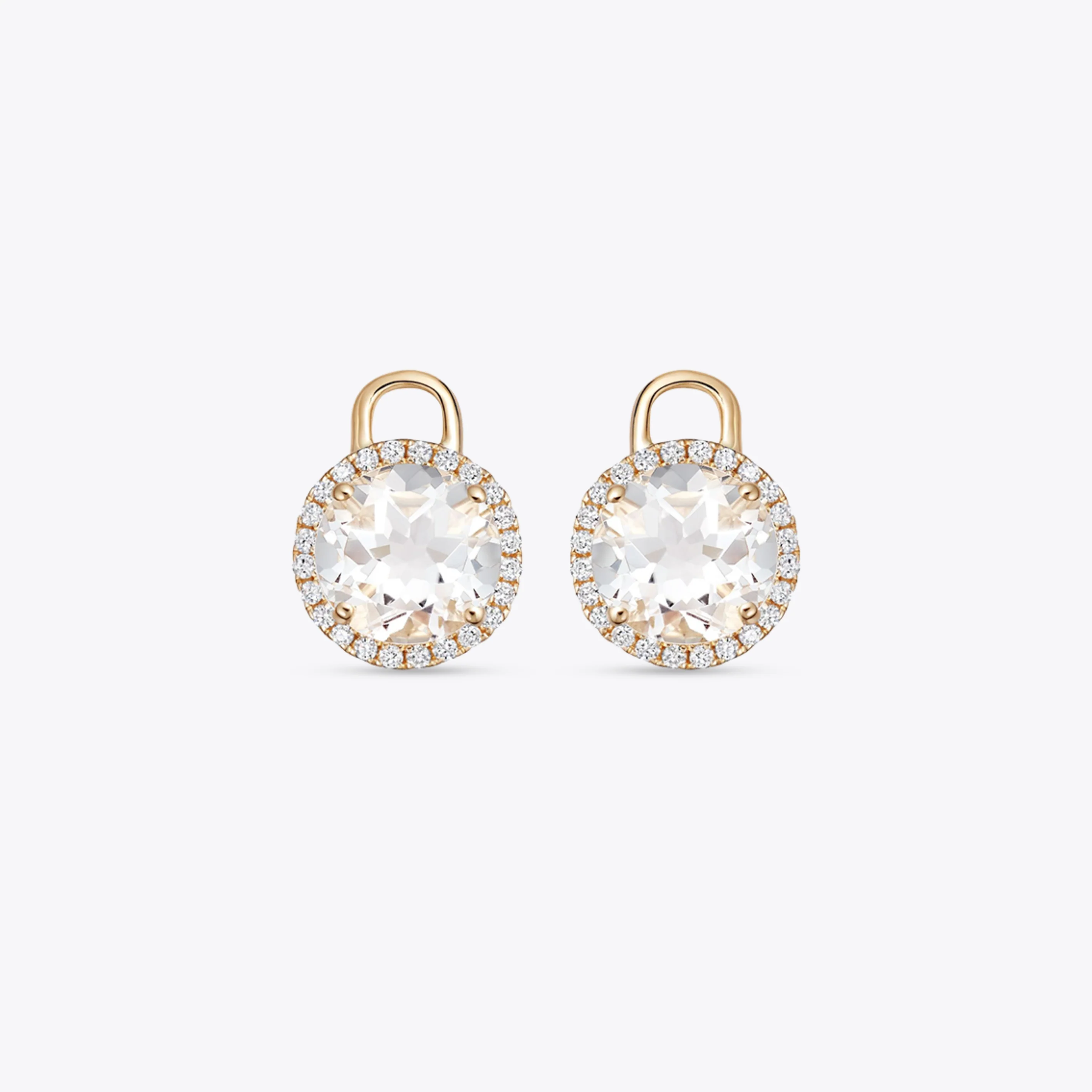 Grace Mini White Topaz and Diamond Detachable Drops