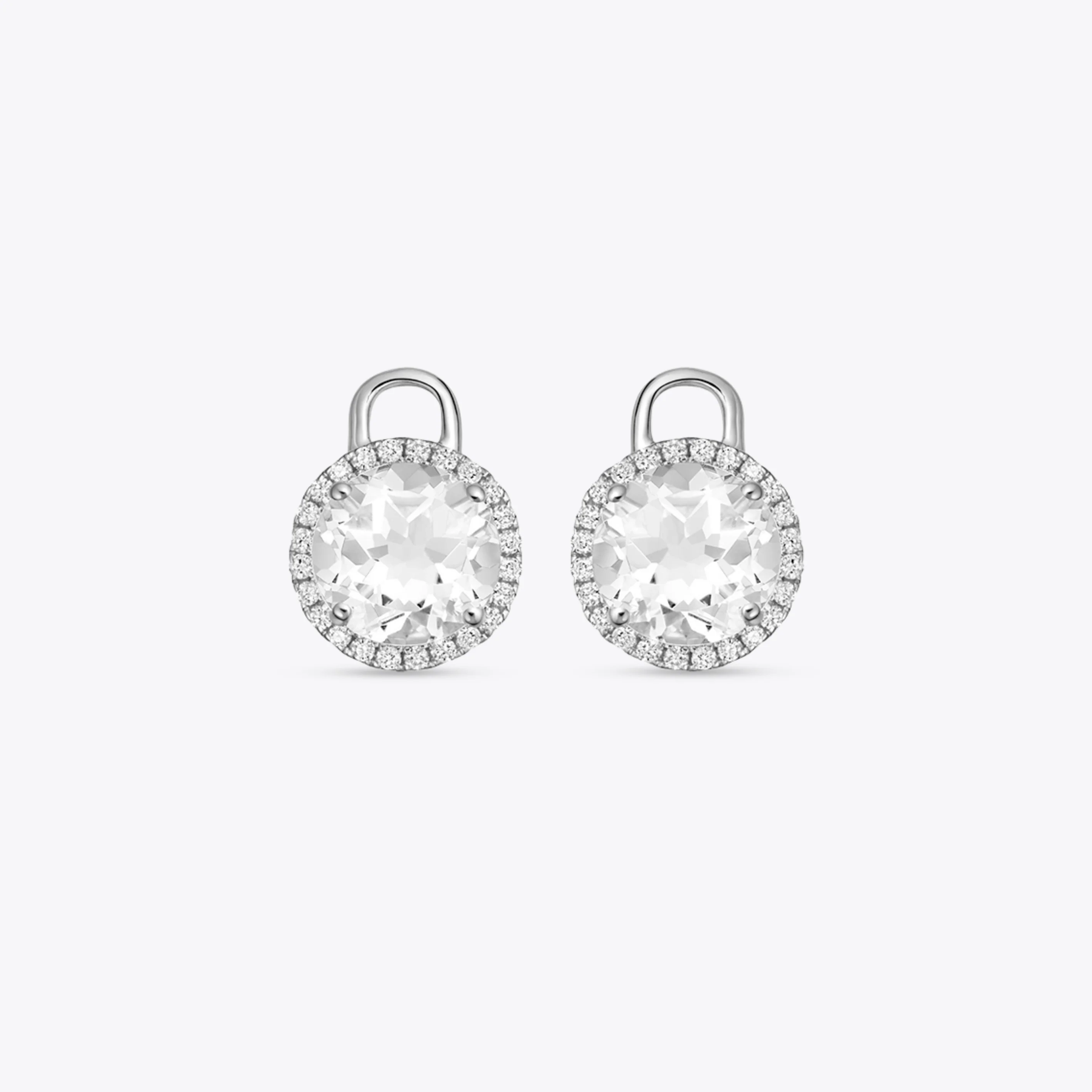 Grace Mini White Topaz and Diamond Detachable Drops