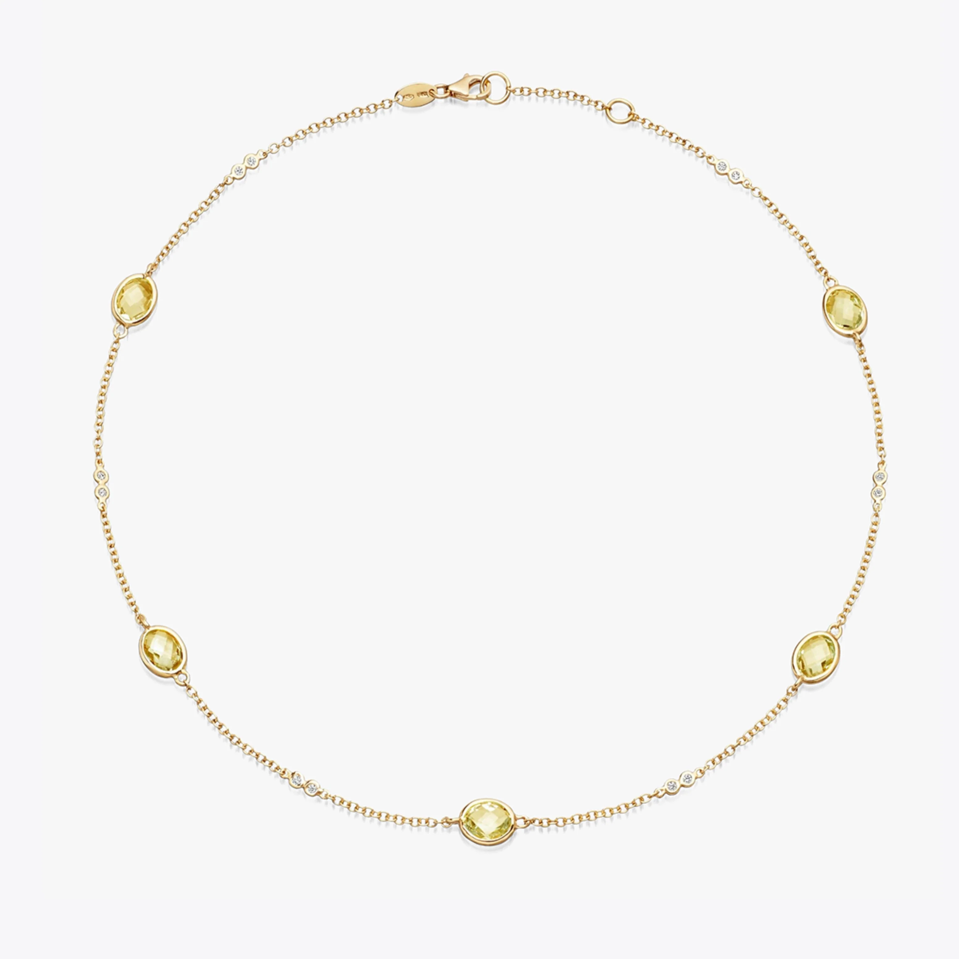 Kiki Classics Citrine and Diamond Necklace