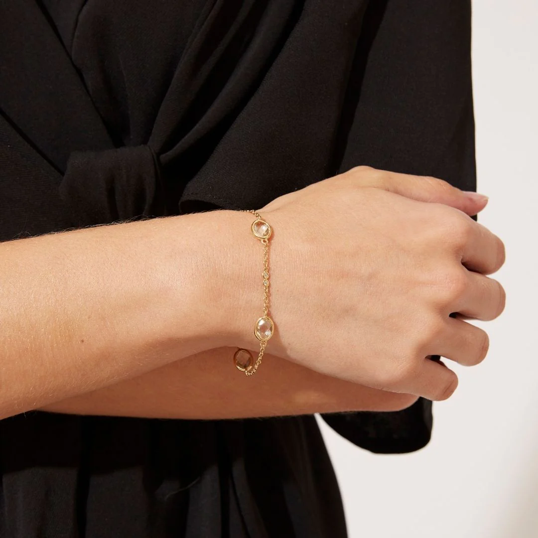 Kiki Classics Green Amethyst and Diamond Bracelet - Image 2