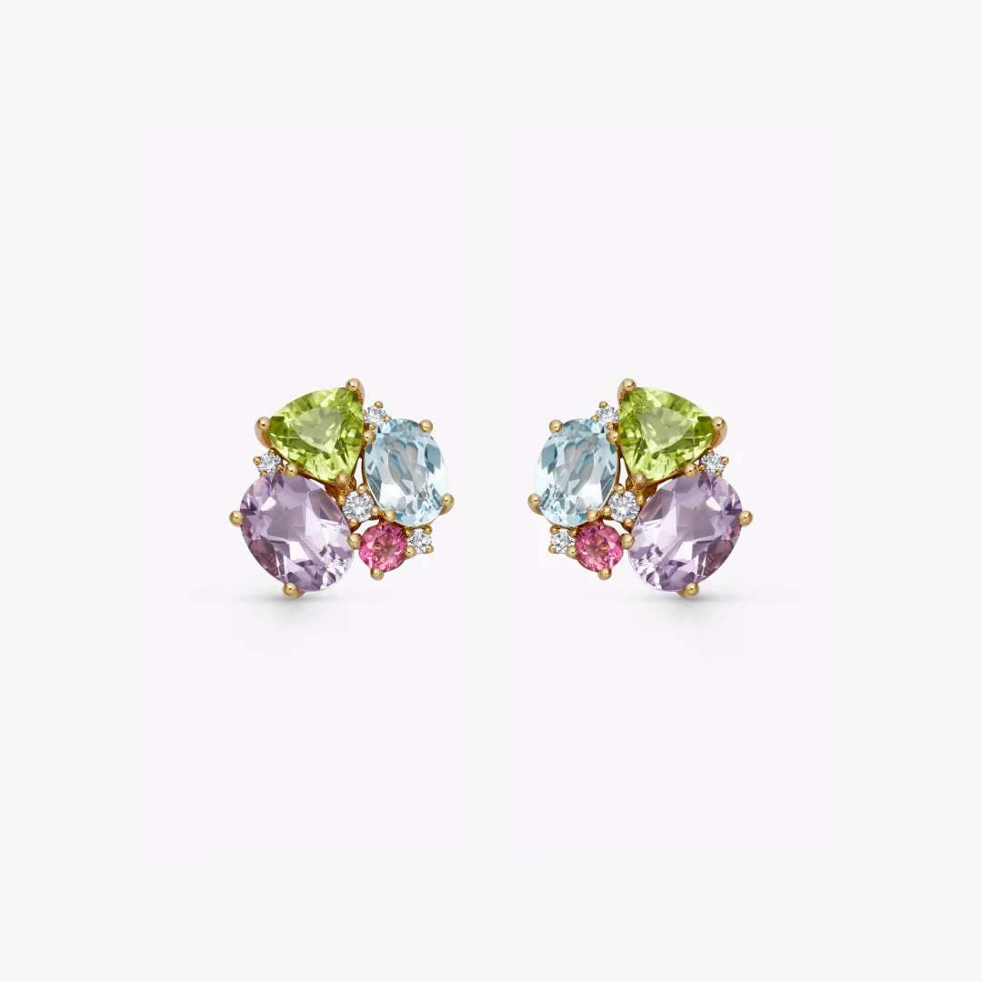 Kiki Classics Spring Cluster Stud Earrings