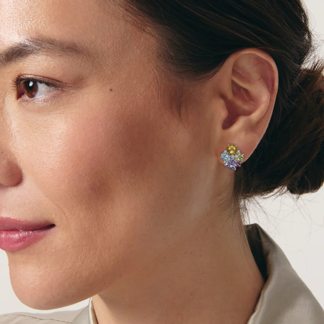 Kiki Classics Summer Cluster Stud Earrings - Image 2
