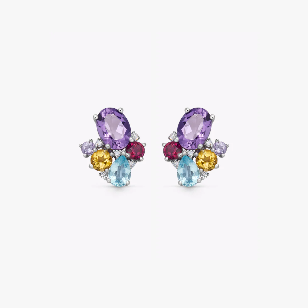 Kiki Classics Winter Cluster Stud Earrings