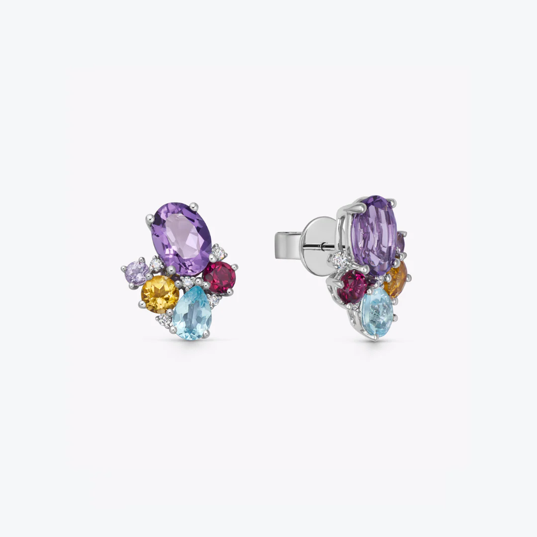 Kiki Classics Winter Cluster Stud Earrings - Image 2