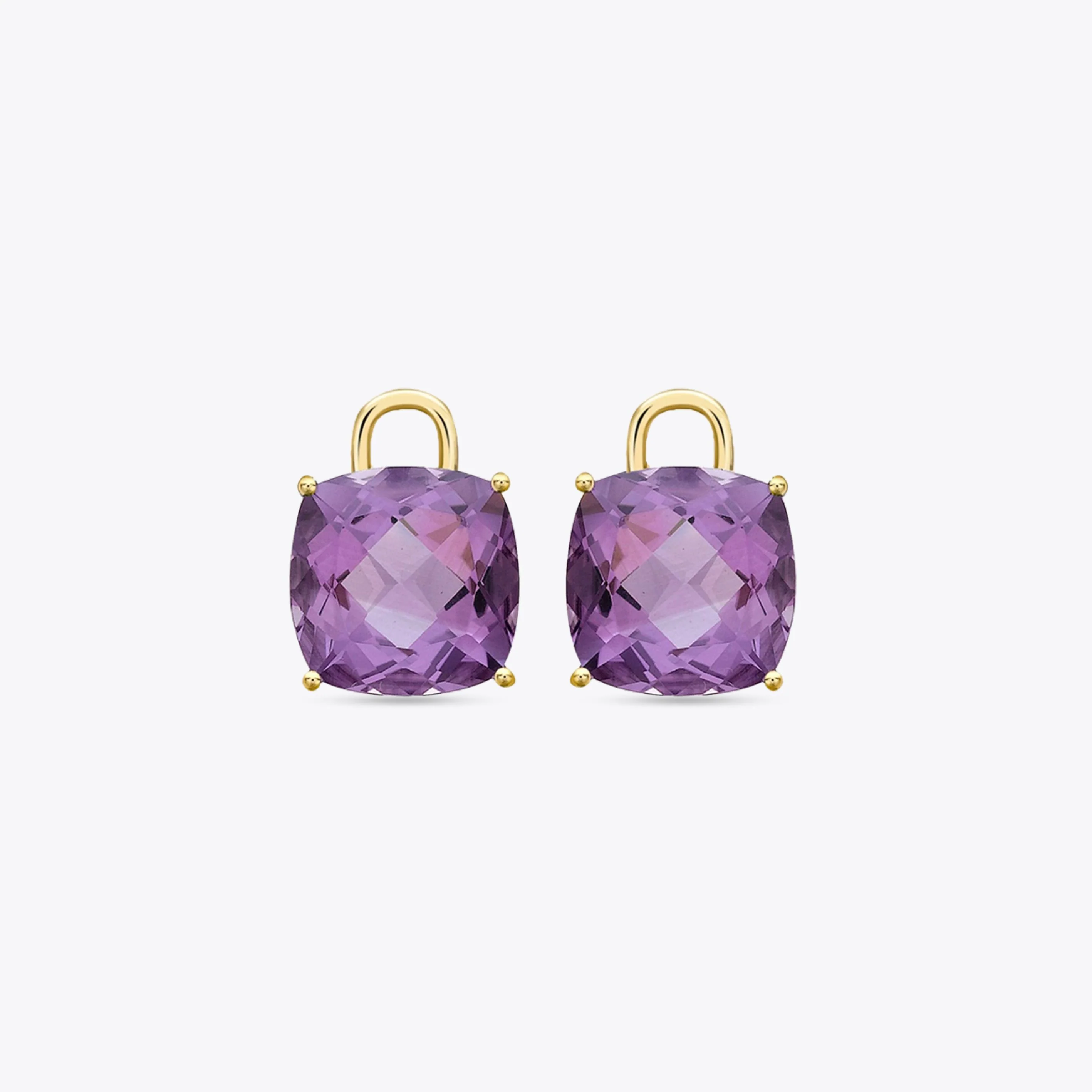 Kiki Cushion Amethyst Detachable Drops