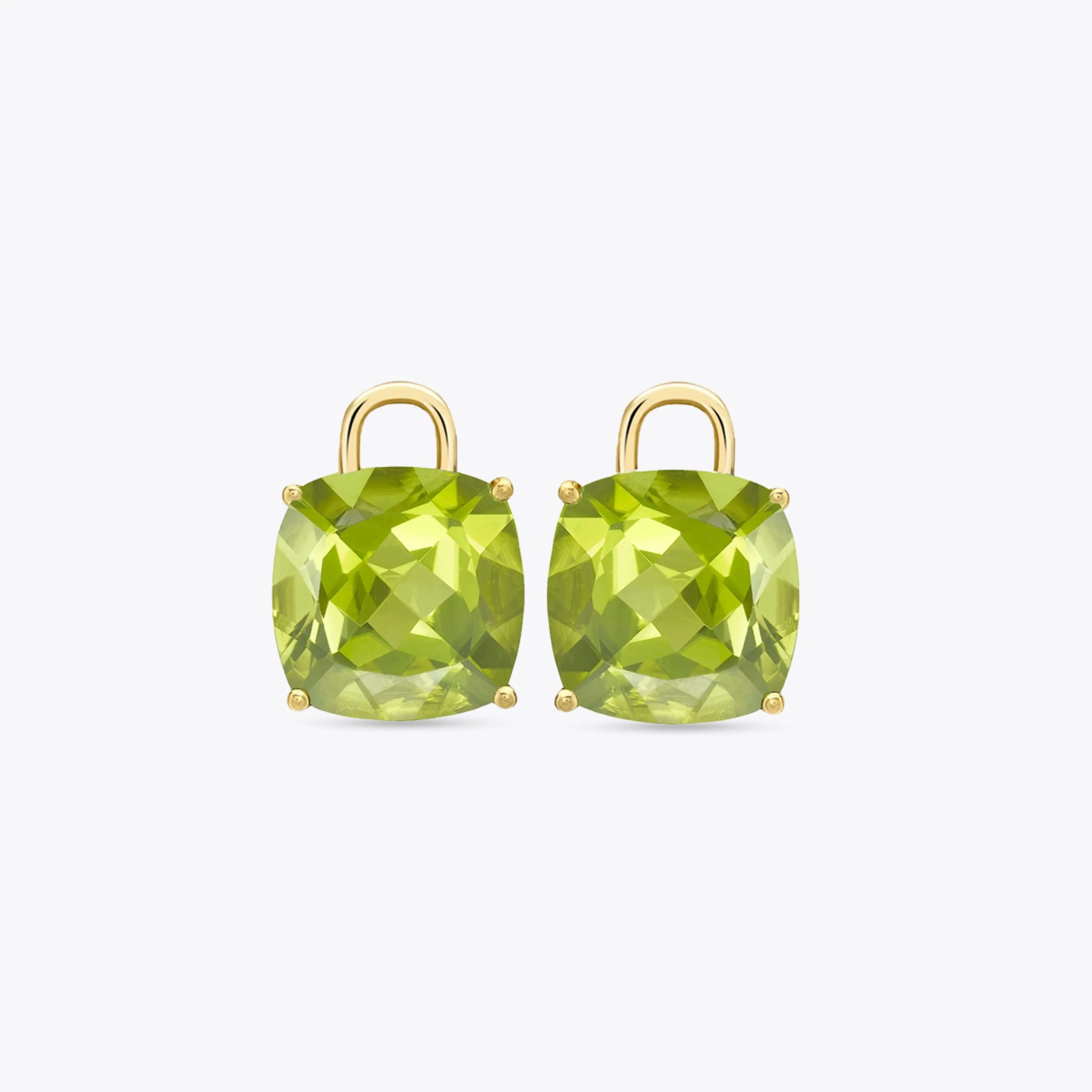 Kiki Cushion Peridot Detachable Drops