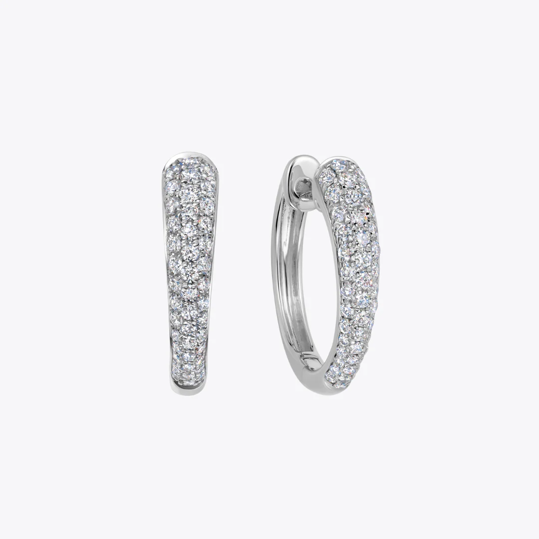 Kiki Hoops Diamond Large Tapered