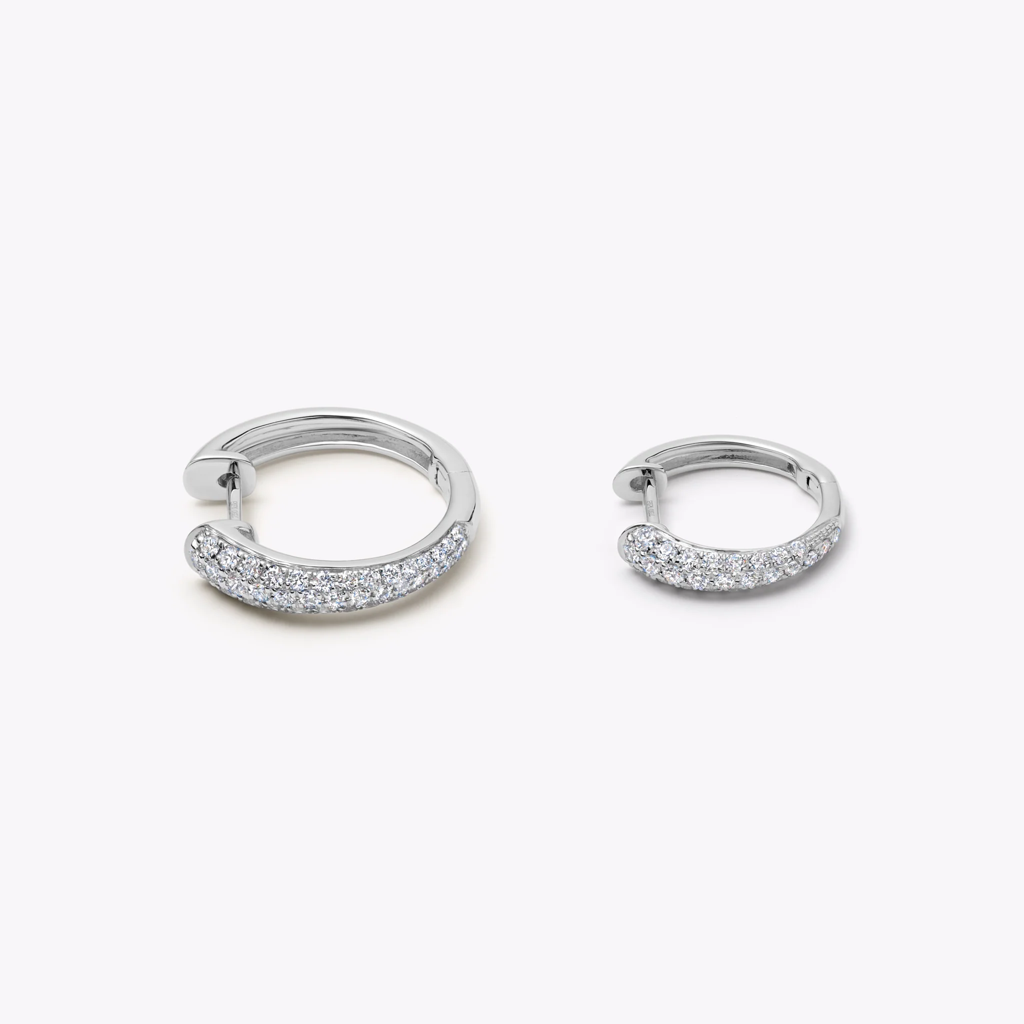 Kiki Hoops Diamond Large Tapered - Image 3