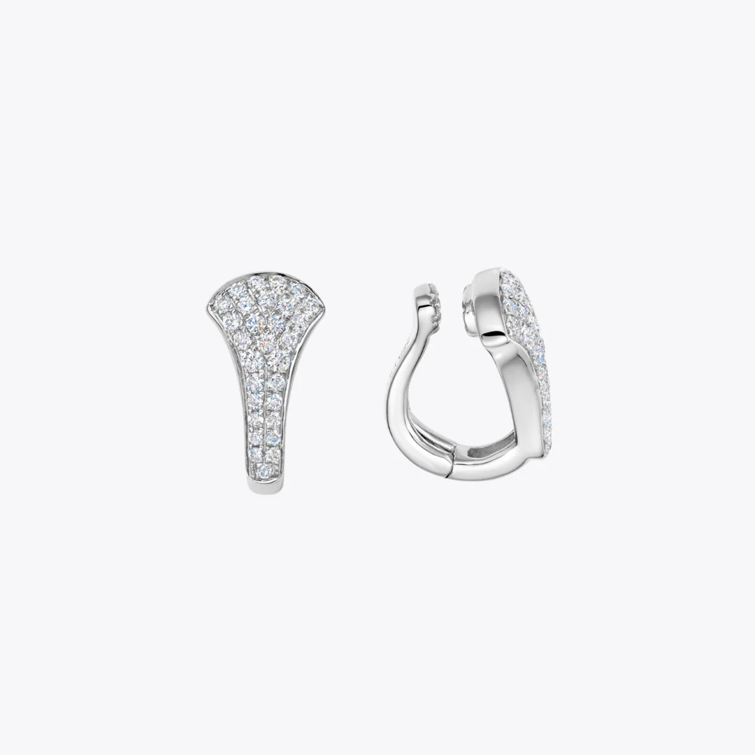 Kiki Hoops Diamond Tapered Clip-On