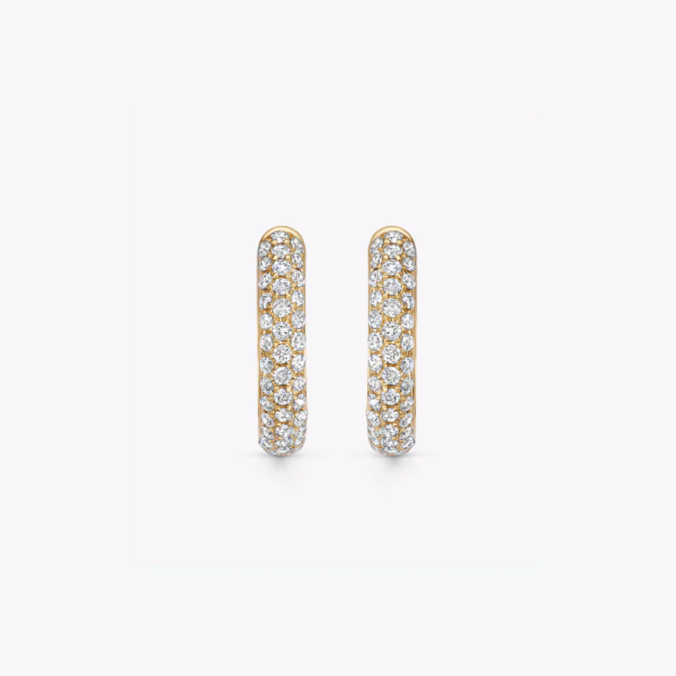 Kiki Hoops Wide Diamond Pavé - Image 3