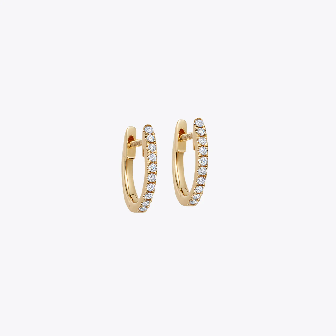Kiki Hoops Mini Pave Diamond - Image 3