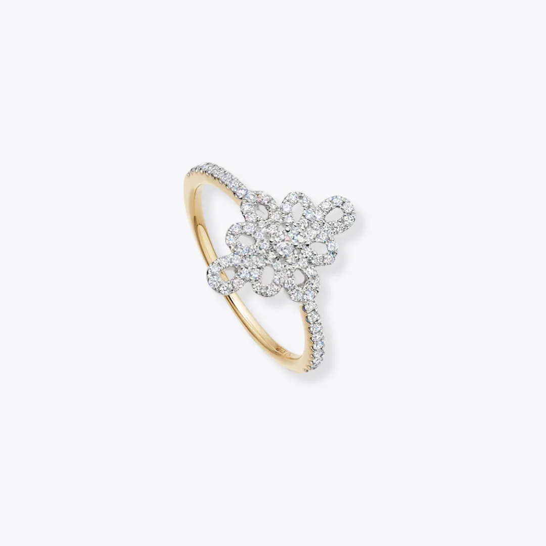 Lace Pave Diamond Ring