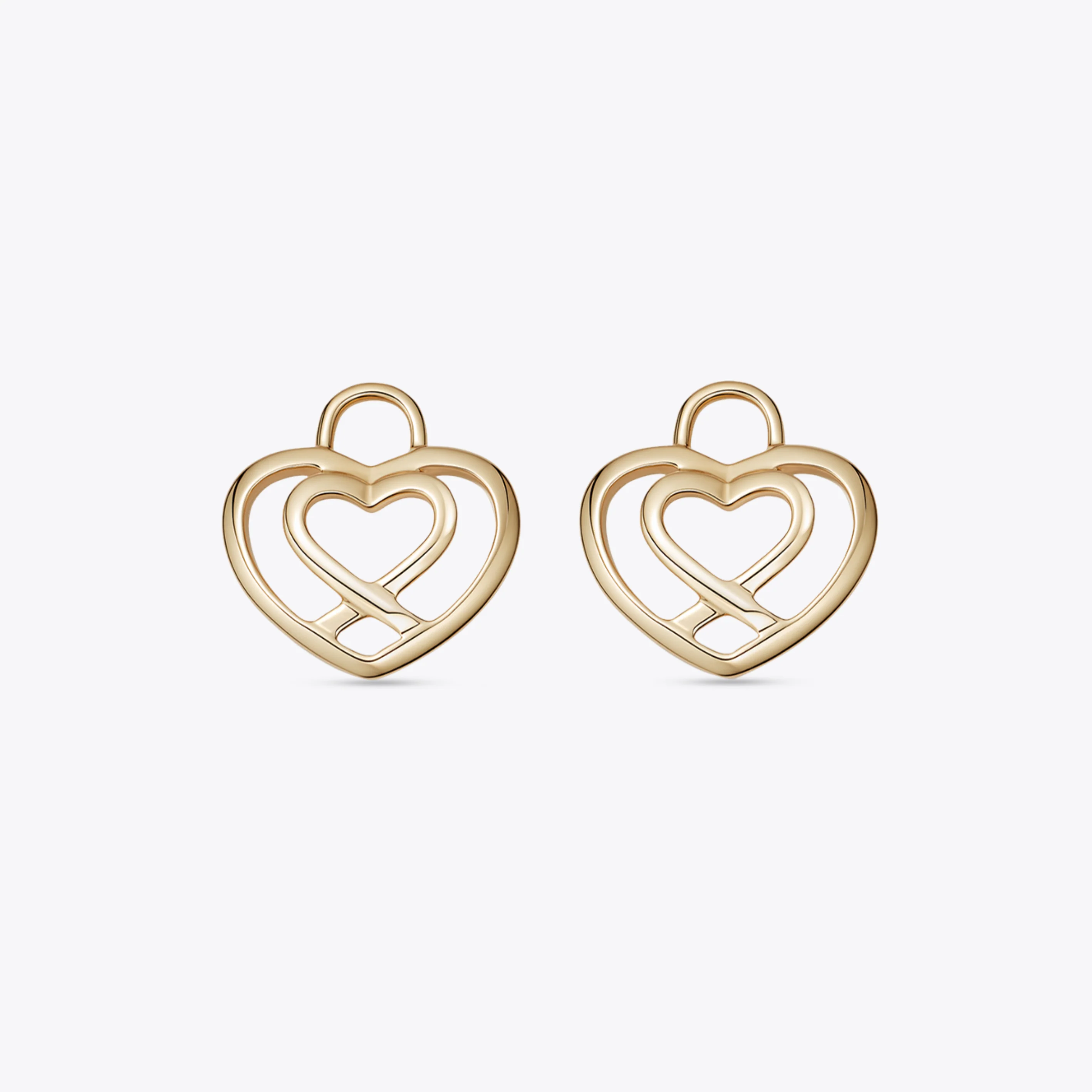 Lovestruck Crossover Heart Detachable Drops
