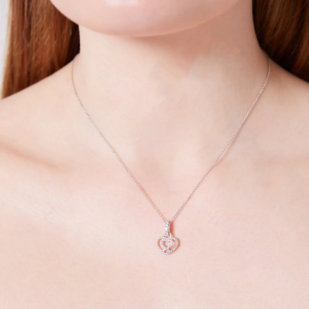 Lovestruck Diamond Crossover Heart Pendant Only - Image 3