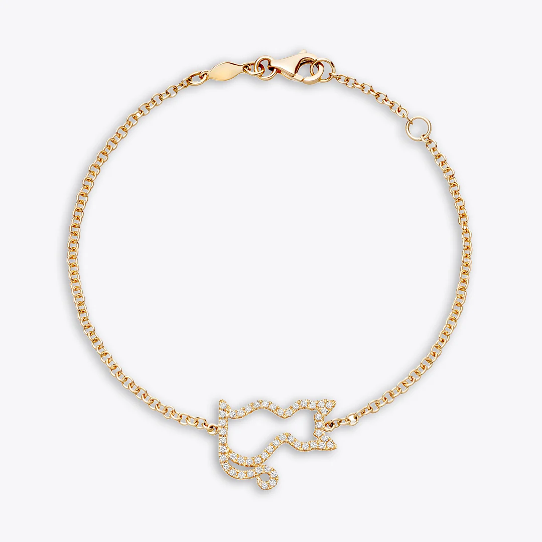 Memories Diamond Cat Bracelet