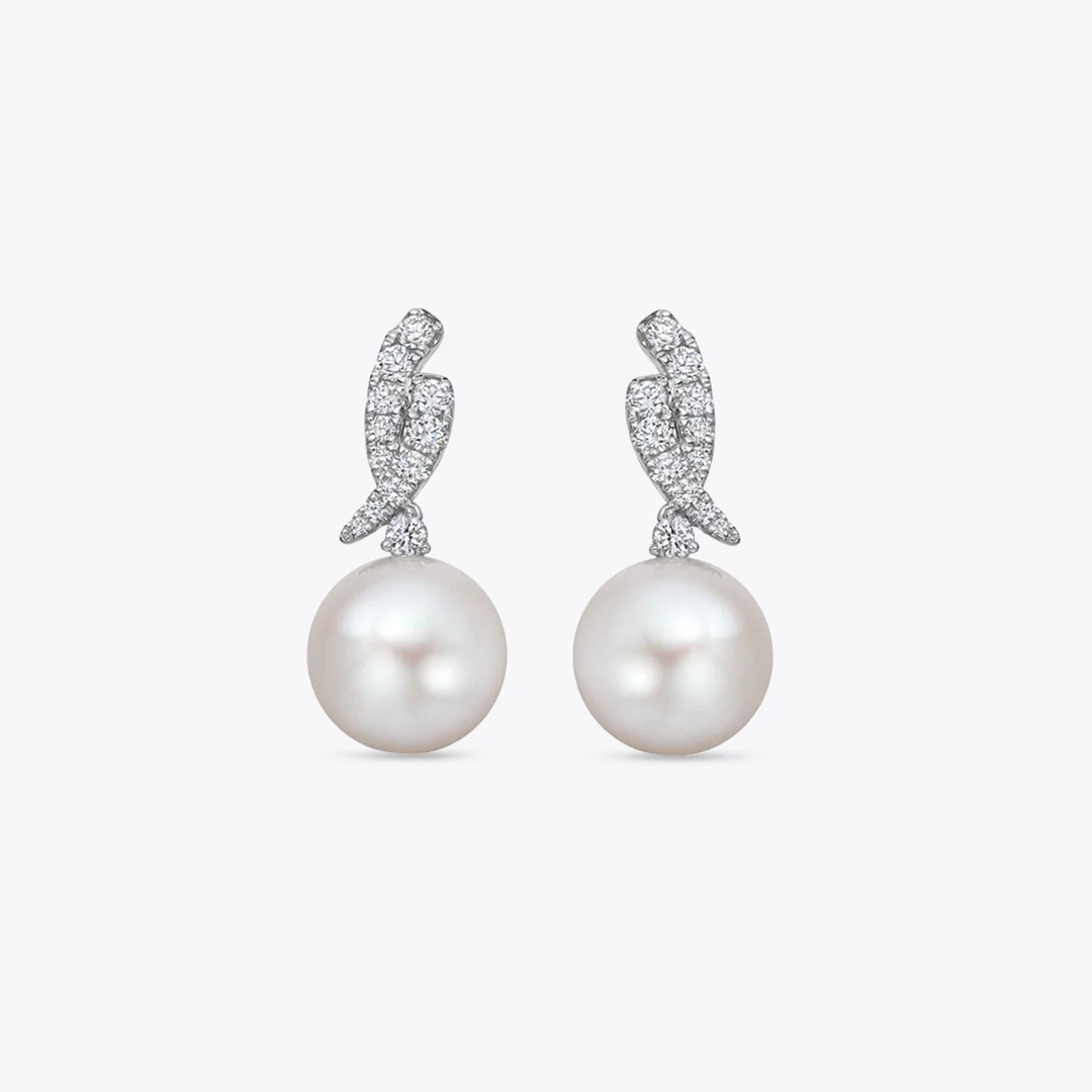Pearl and Diamond "Cordelia" Earrings