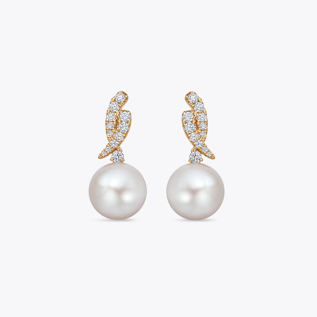 Pearl and Diamond "Cordelia" Earrings