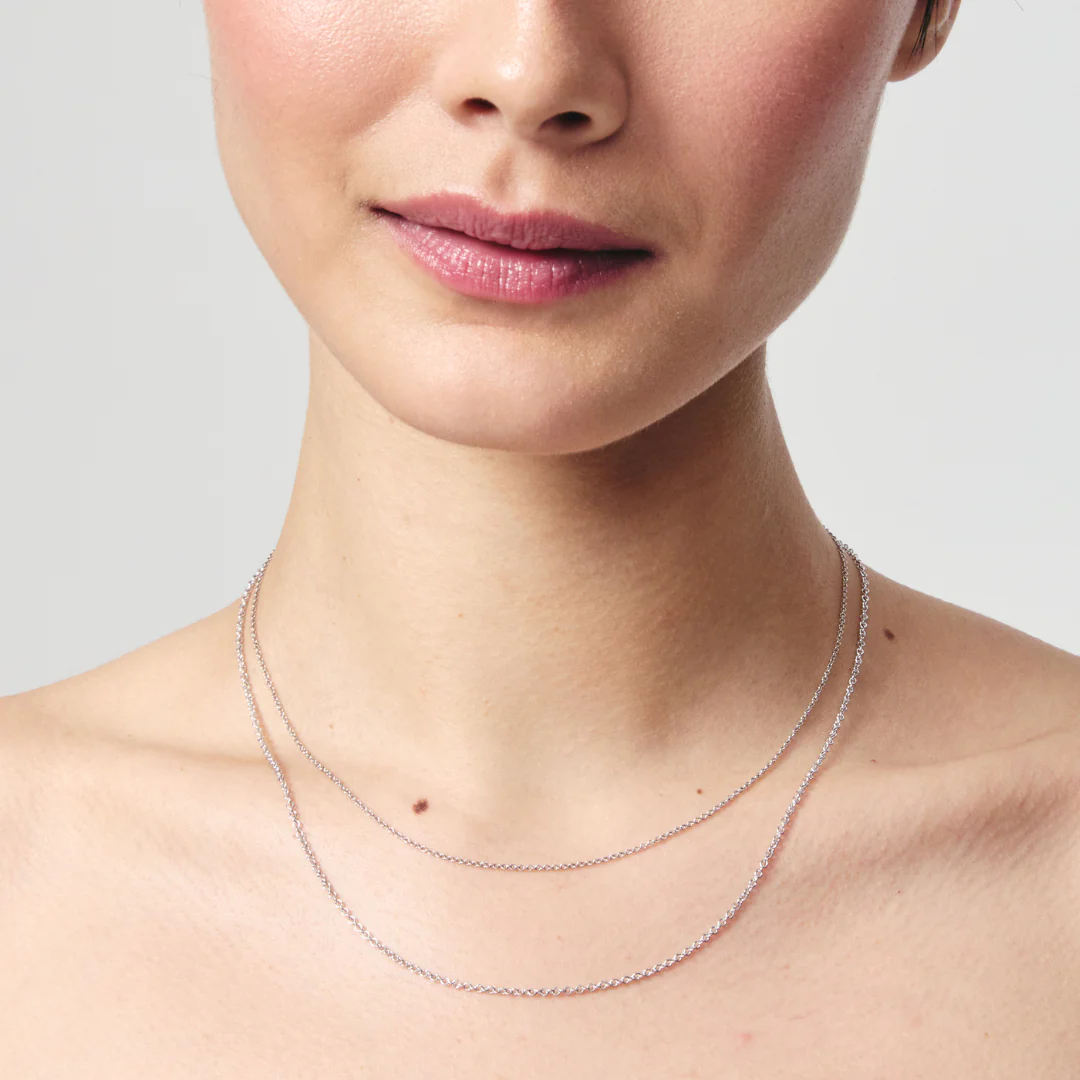 18ct White Gold 18"/17"/16" Trace Chain - Image 3