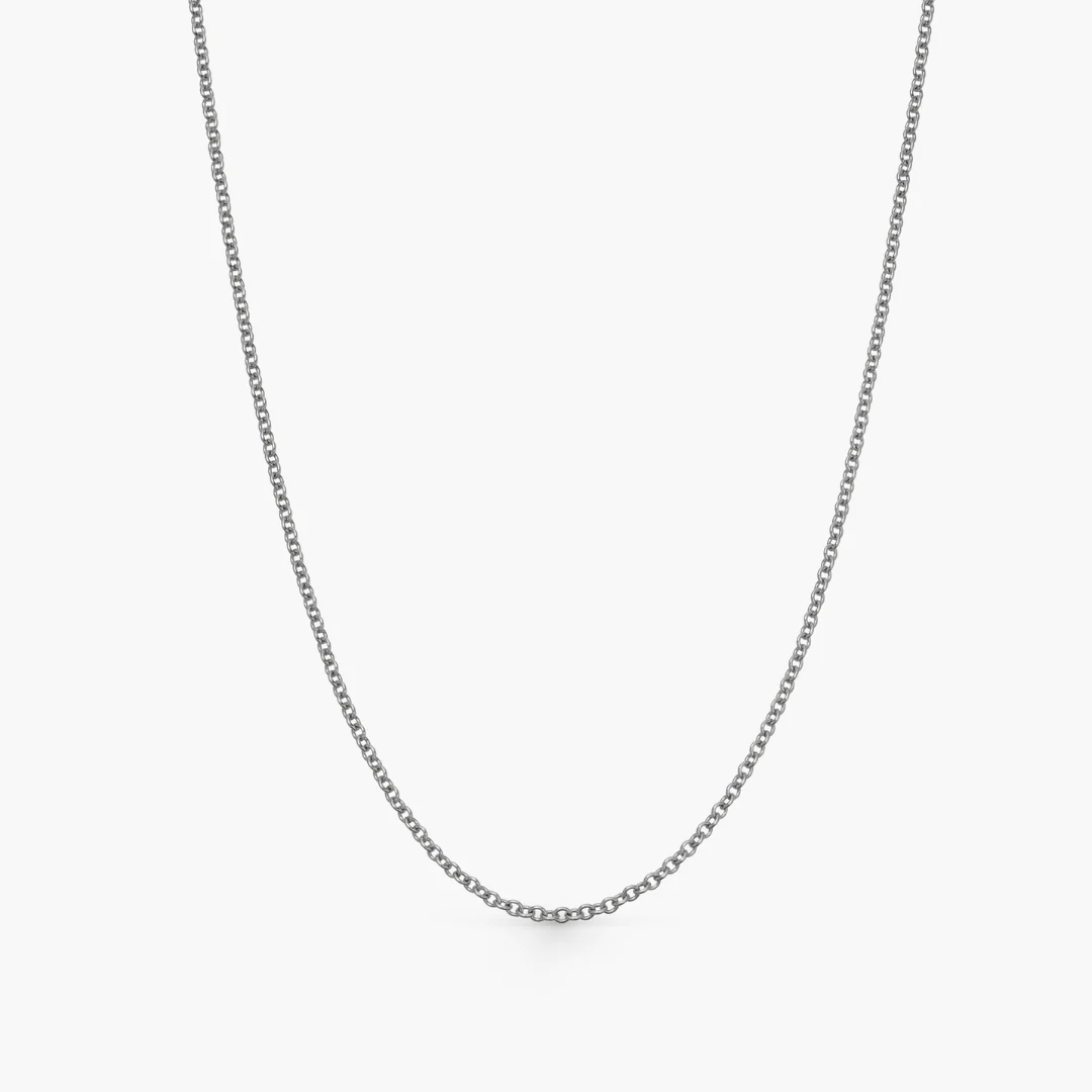 18ct White Gold 18"/17"/16" Trace Chain - Image 4