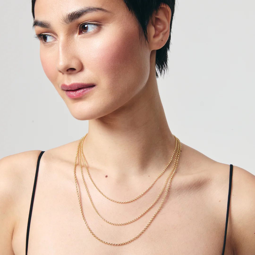 18ct Yellow Gold 20"/18" Baby Belcher Chain - Image 3