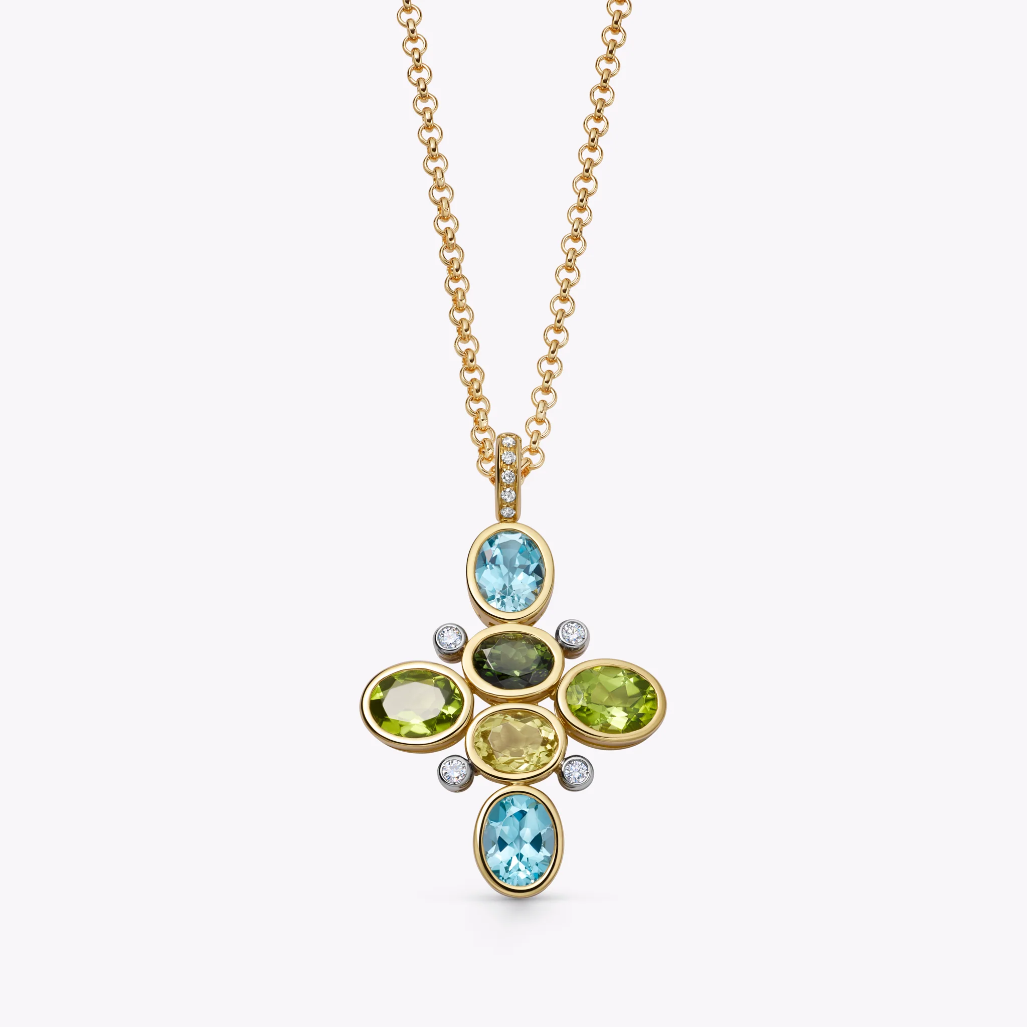 Kiki Retrospective 'Signatures' Multi Gemstone Pendant