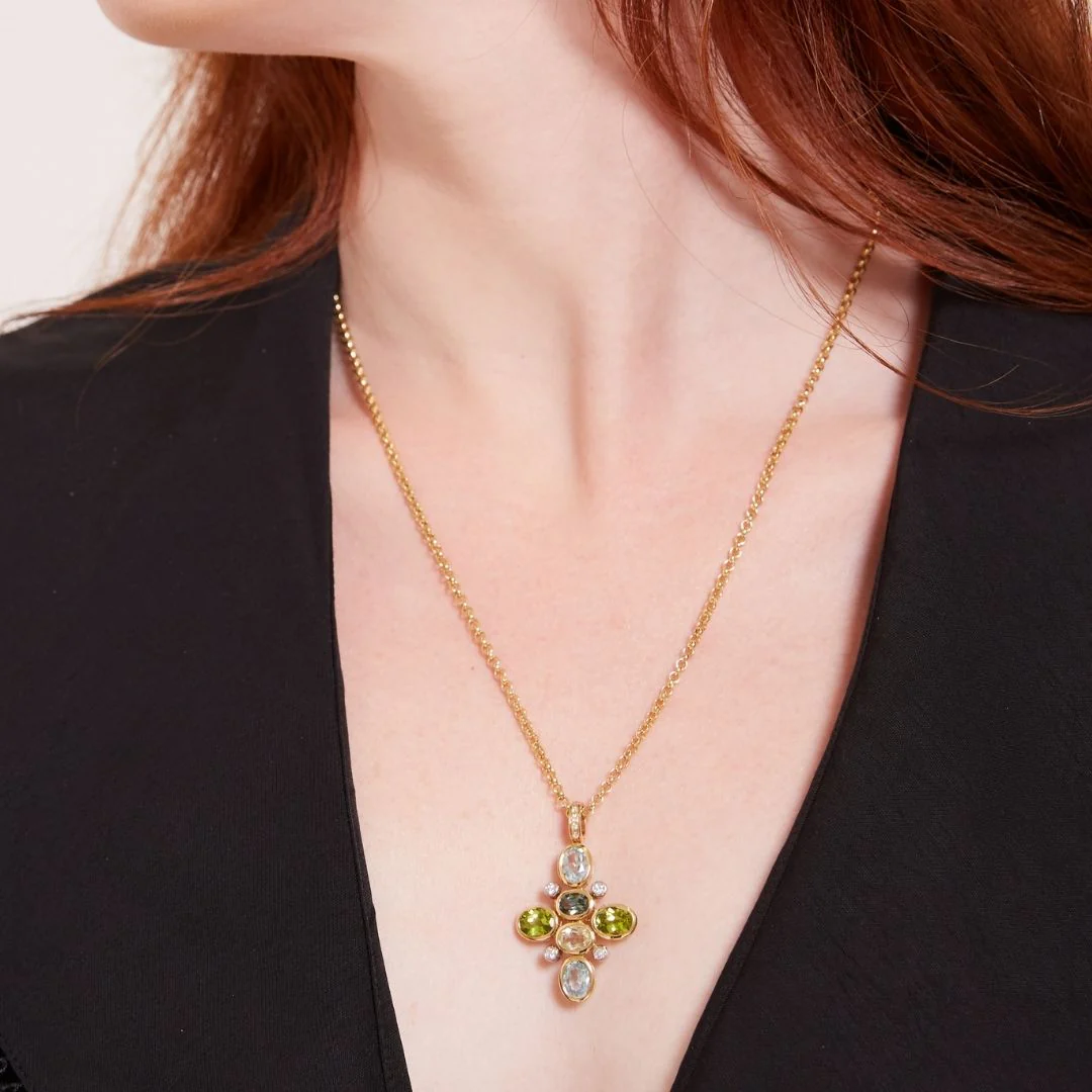 Kiki Retrospective 'Signatures' Multi Gemstone Pendant - Image 2