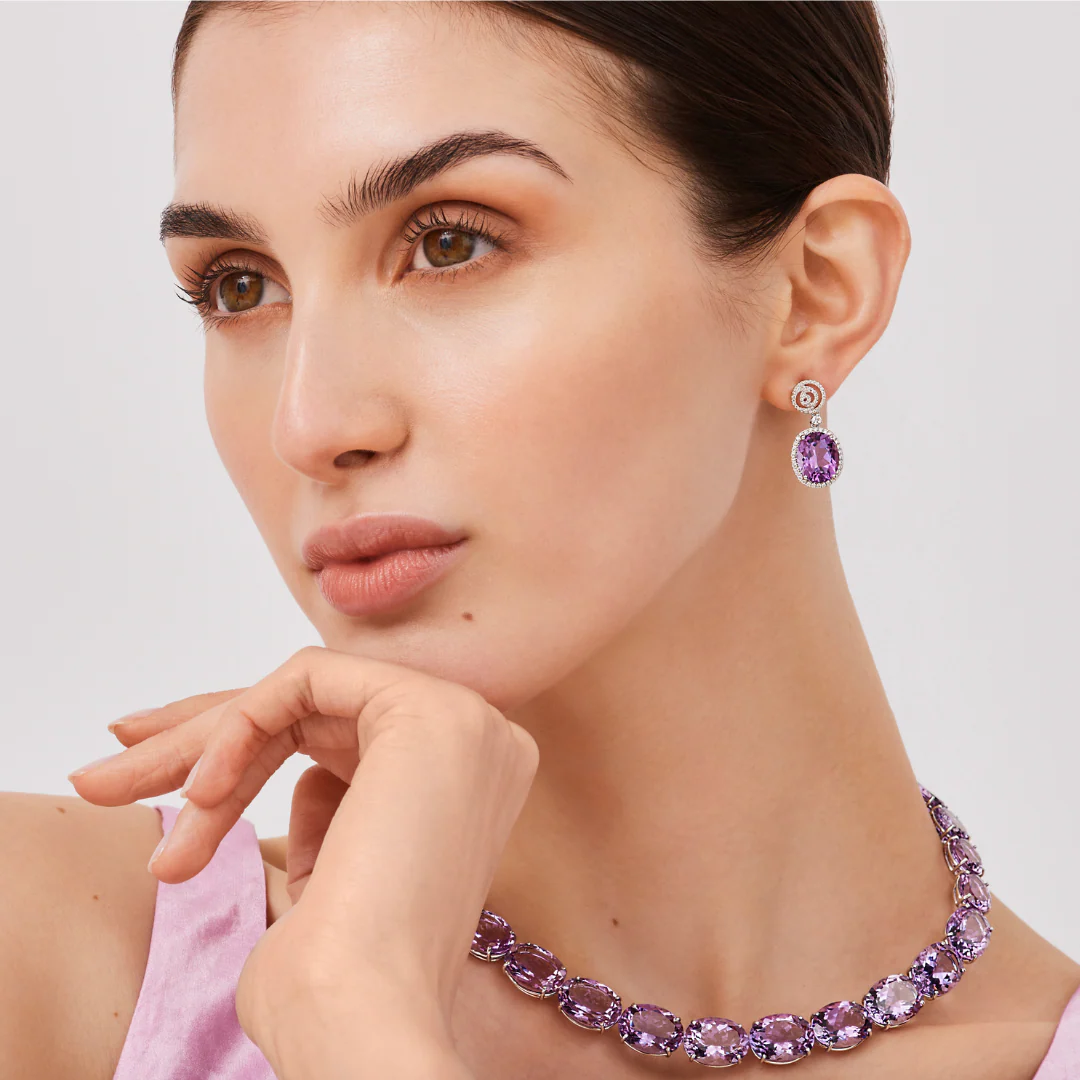 Signatures Lavender Amethyst Oval Necklace - Image 2