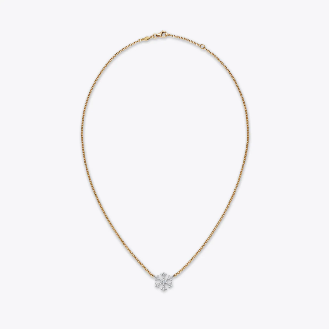 Snowflake Diamond Necklace - Image 3